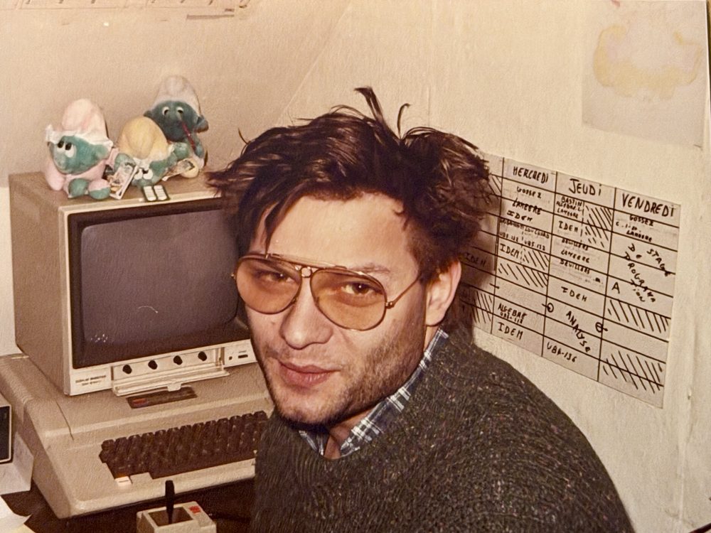 Pascal Paligot en 1979 devant son Apple II